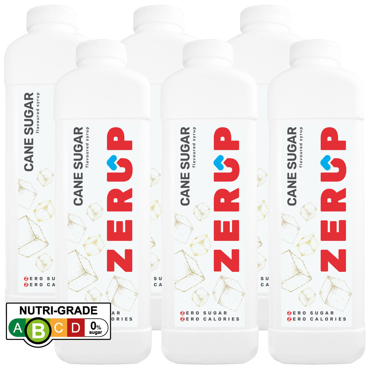 Zerup Zero Sugar Cane Sugar Syrup 1L x 6