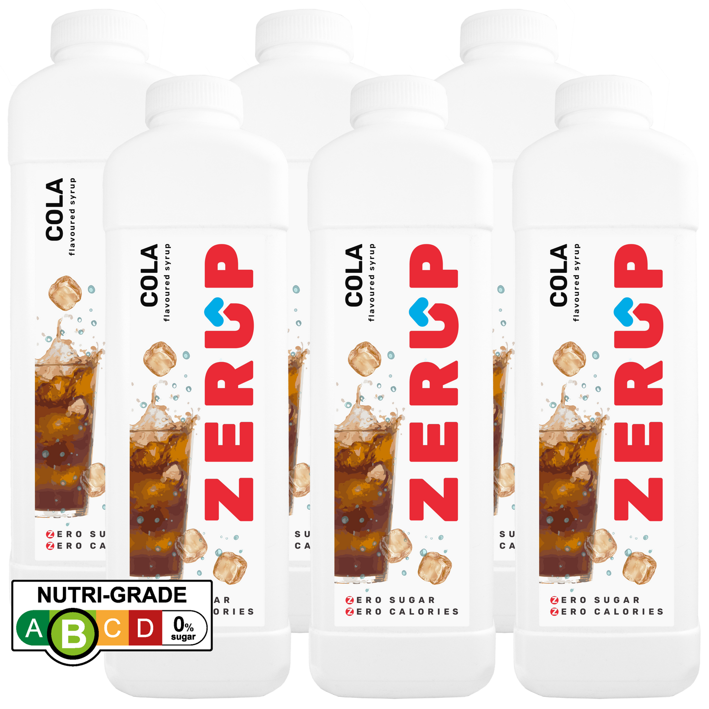 Zerup Zero Sugar Cola Syrup 1L x 6