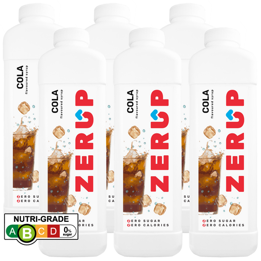 Zerup Zero Sugar Cola Syrup 1L x 6