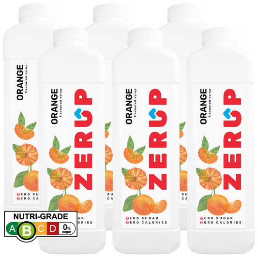 Zerup Zero Sugar Orange Syrup 1L x 6