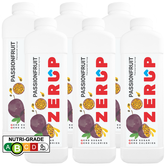 Zerup Zero Sugar Passionfruit Syrup 1L x 6