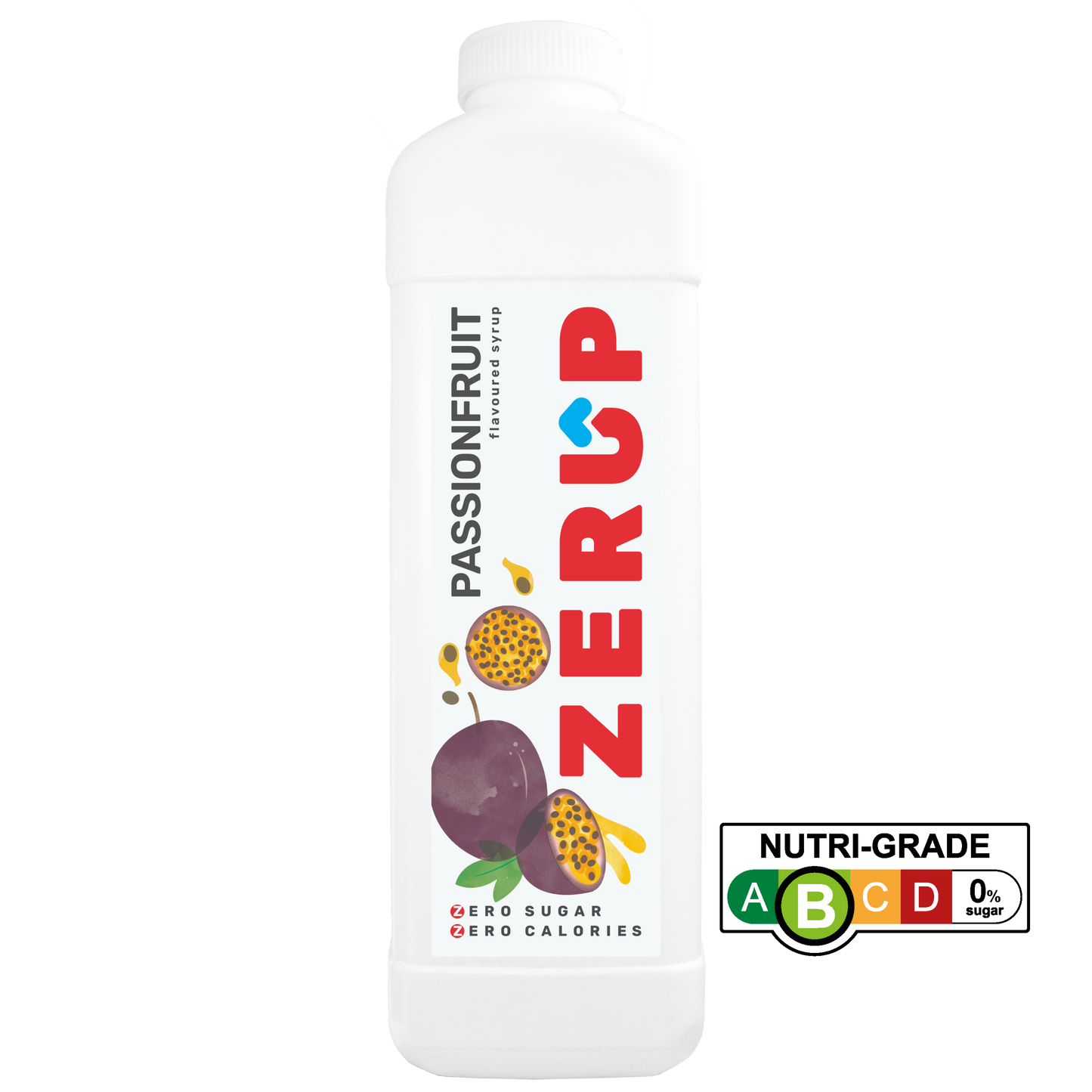 Zerup Zero Sugar Passionfruit Syrup 1L