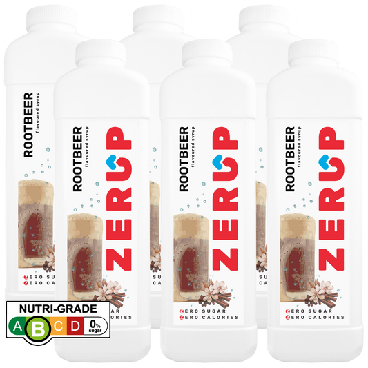 Zerup Zero Sugar Rootbeer Syrup 1L x 6