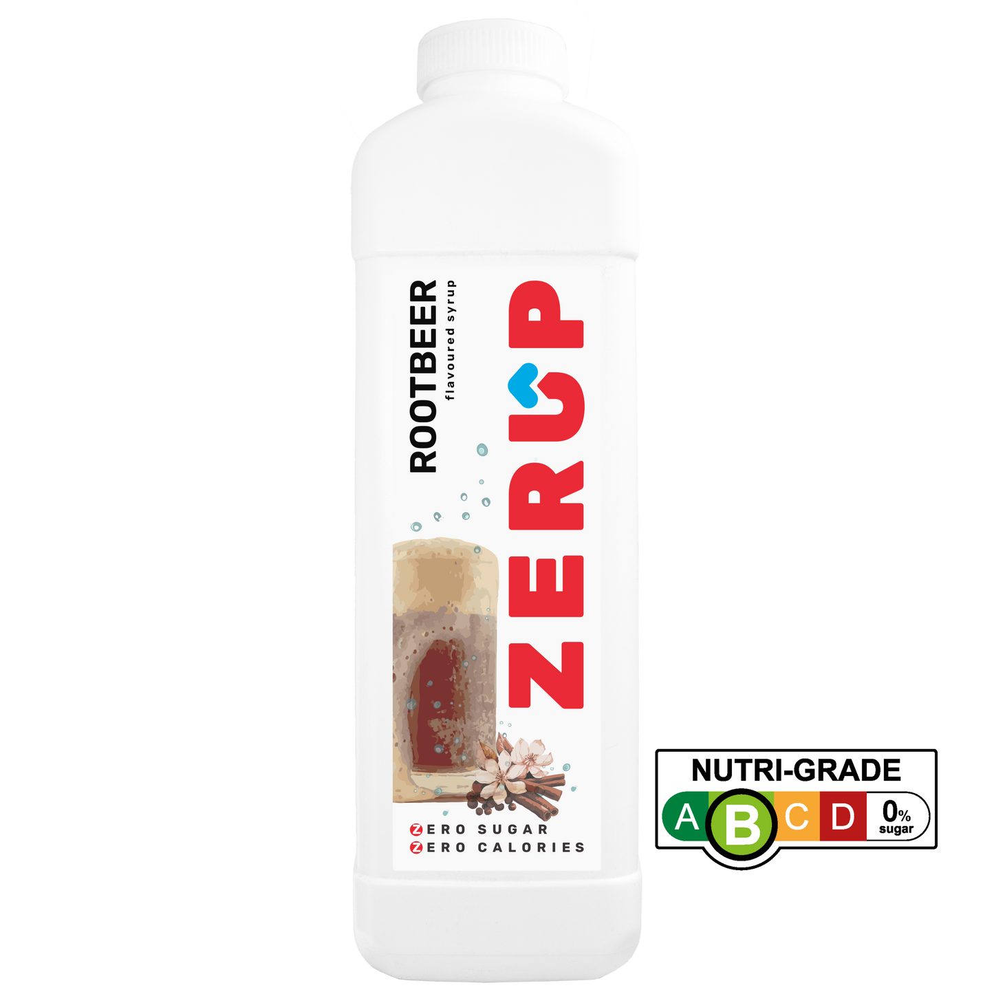 Zerup Zero Sugar Rootbeer Syrup 1L