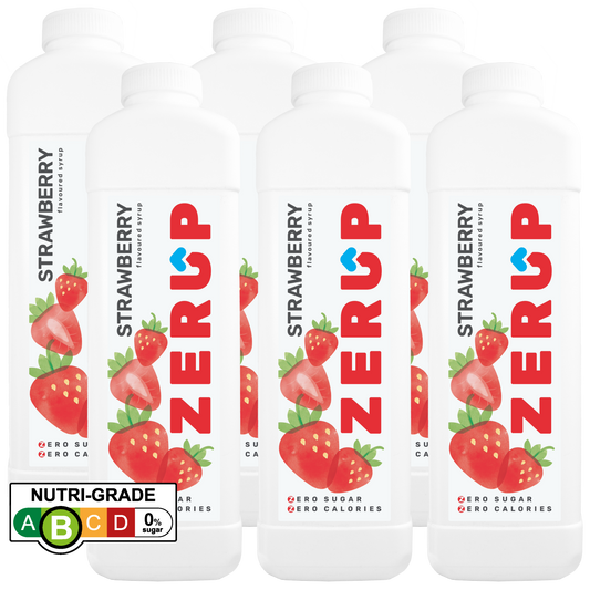 Zerup Zero Sugar Strawberry Syrup 1L x 6