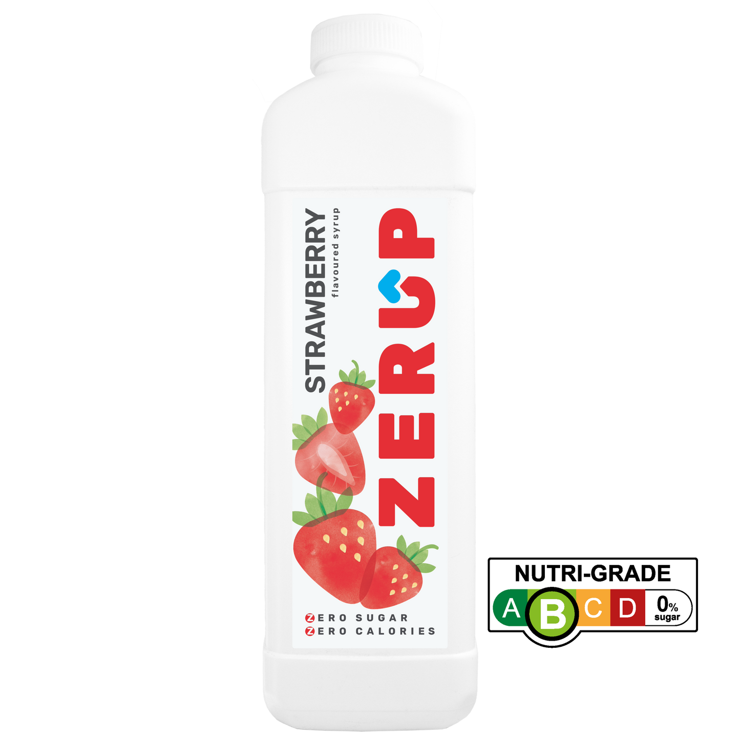 Zerup Zero Sugar Strawberry Syrup 1L