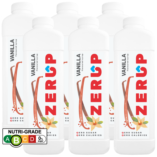 Zerup Zero Sugar Vanilla Syrup 1L x 6