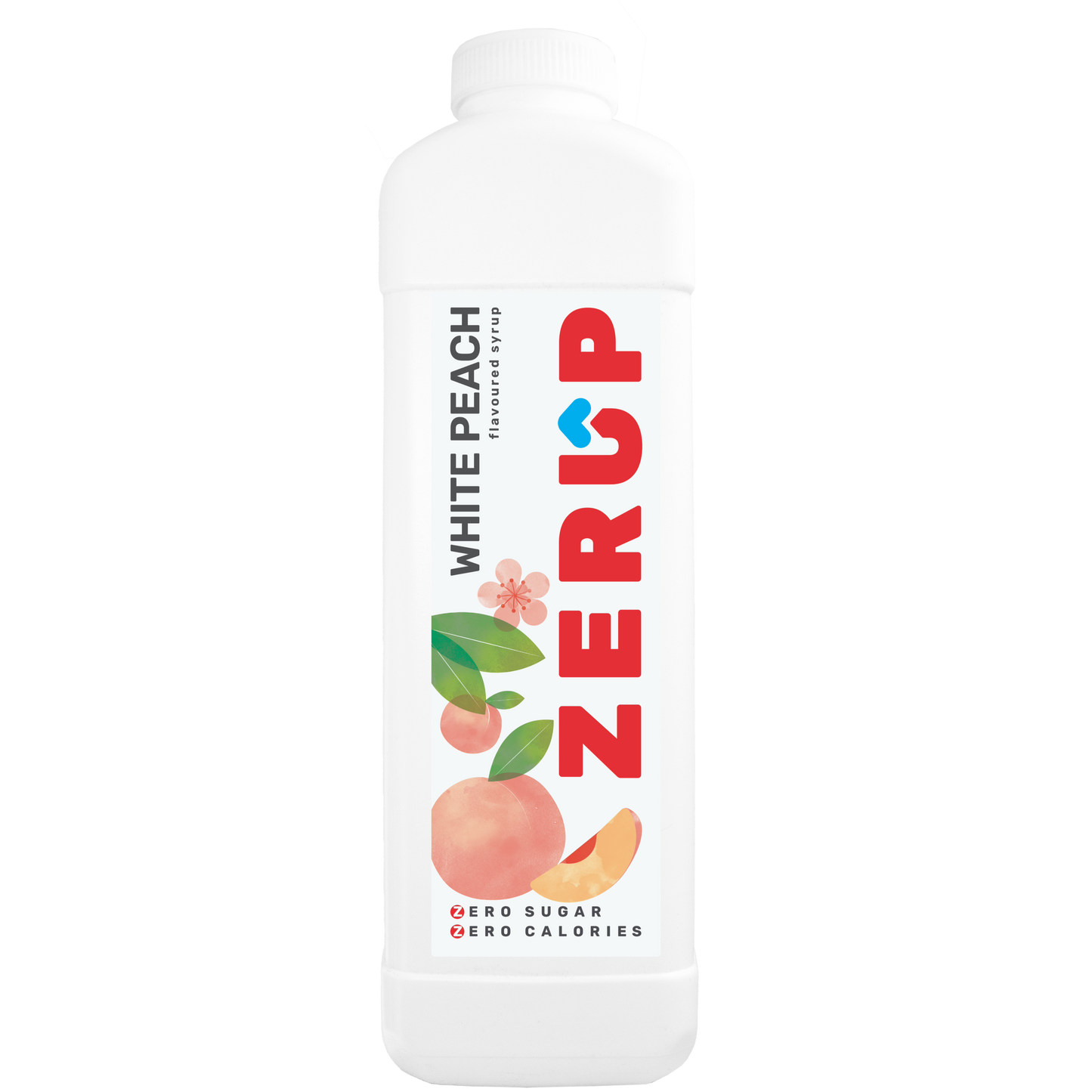 Zerup Zero Sugar White Peach Syrup 1L x 6