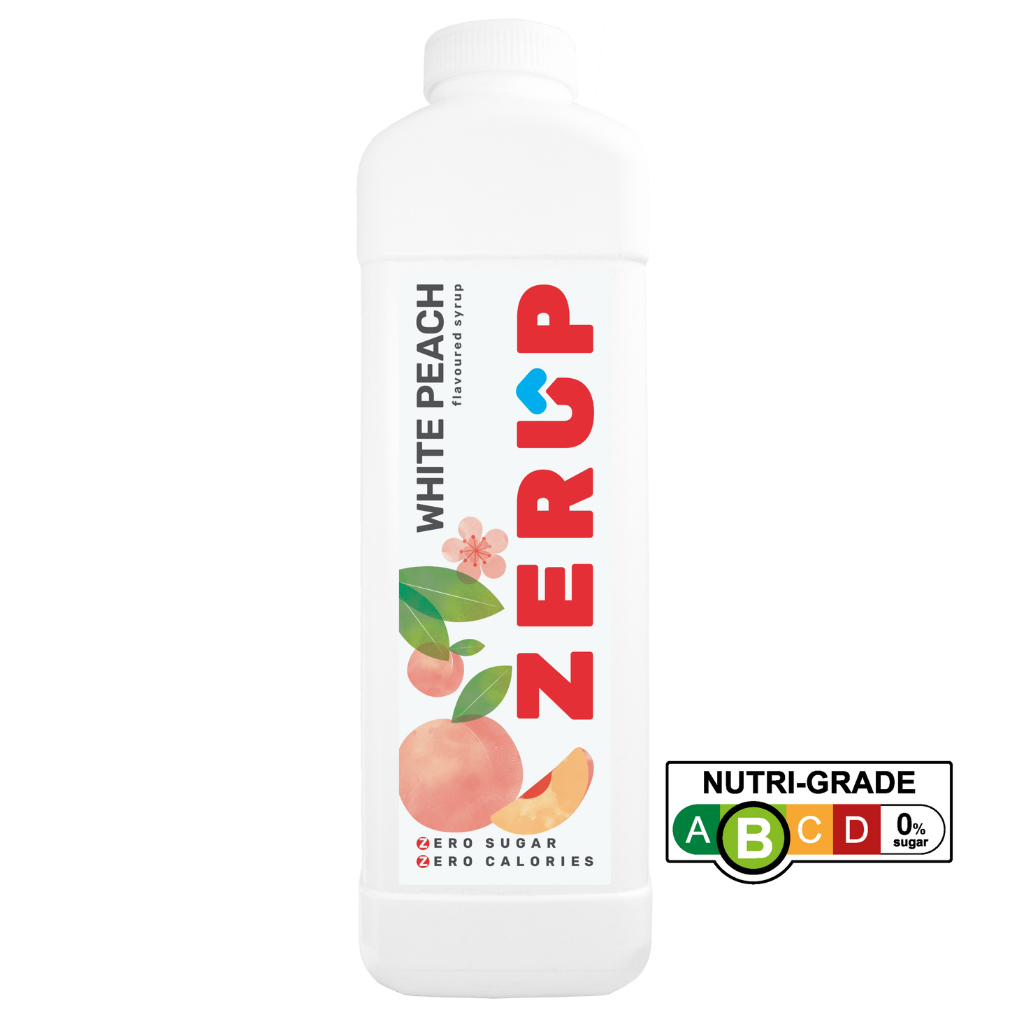 Zerup Zero Sugar White Peach Syrup 1L