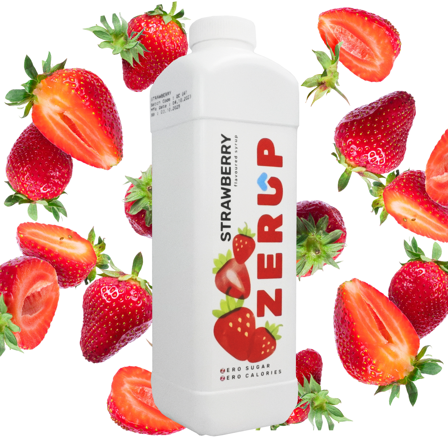 Zerup Zero Sugar Strawberry Syrup 1L