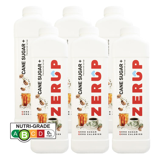 Zerup Zero Sugar Cane Sugar + Syrup 1L x 6