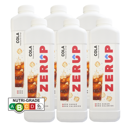 Zerup Zero Sugar Cola Syrup 1L x 6