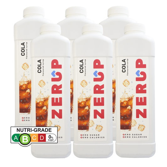 Zerup Zero Sugar Cola Syrup 1L x 6