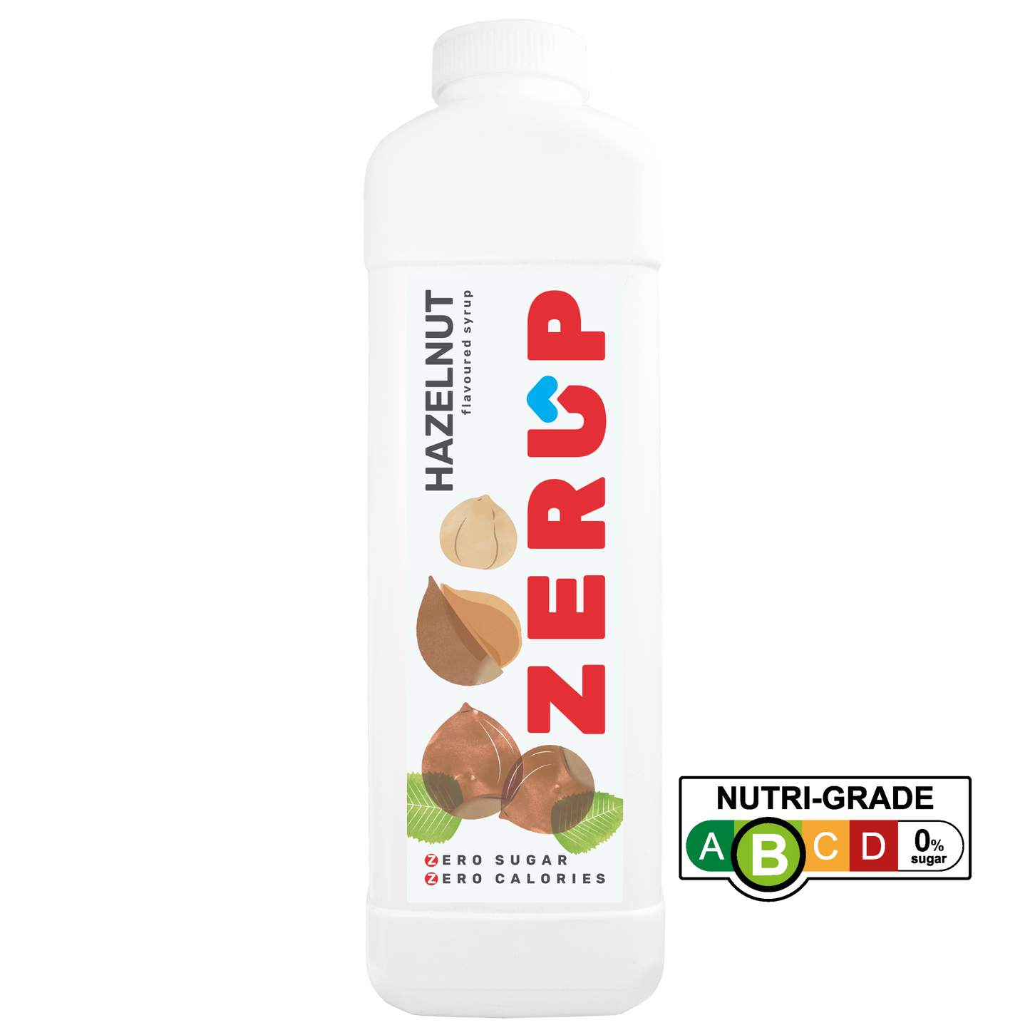 Zerup Zero Sugar Hazelnut Syrup 1L