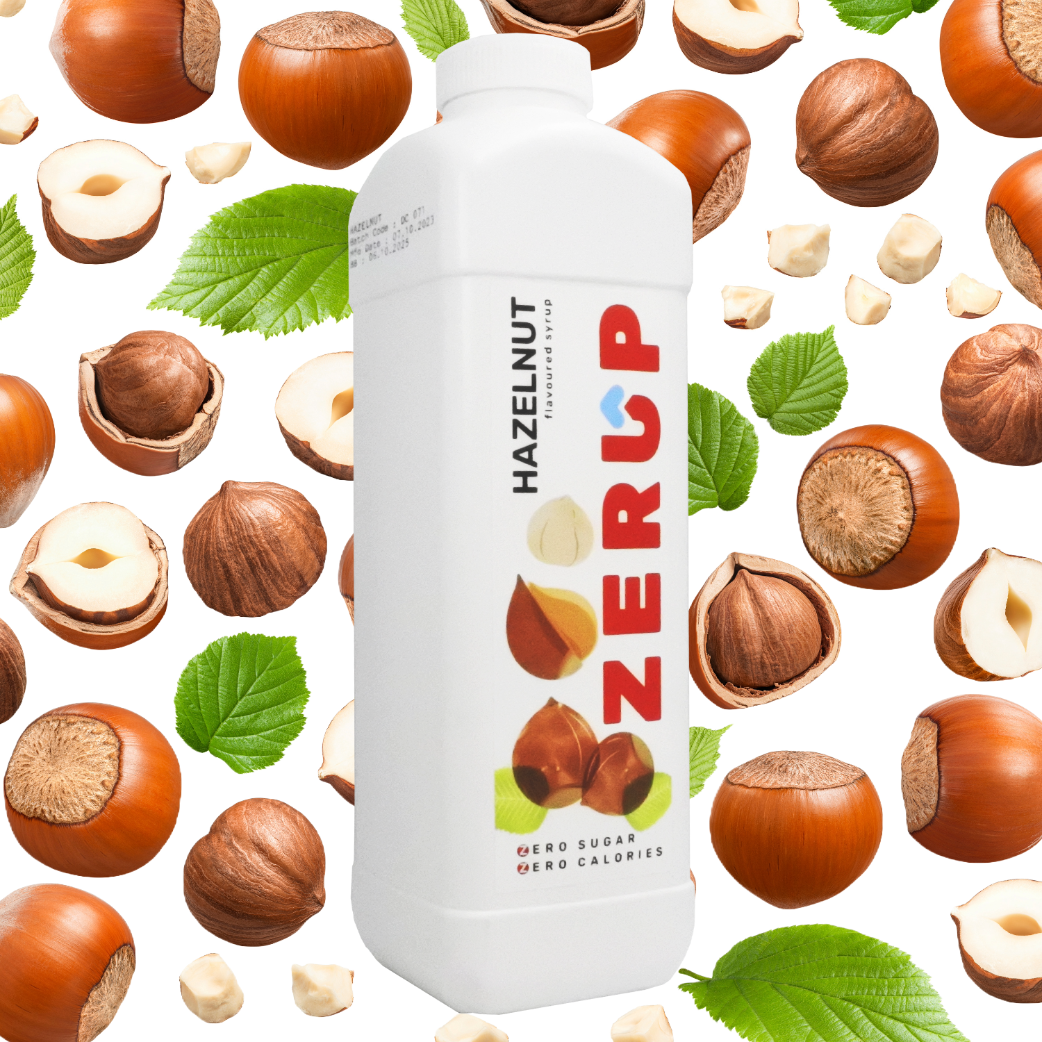 Zerup Zero Sugar Hazelnut Syrup 1L