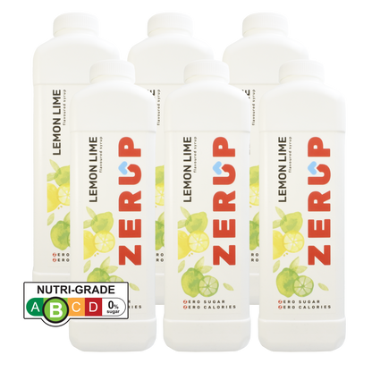 Zerup Zero Sugar Lemon Lime Syrup 1L x 6