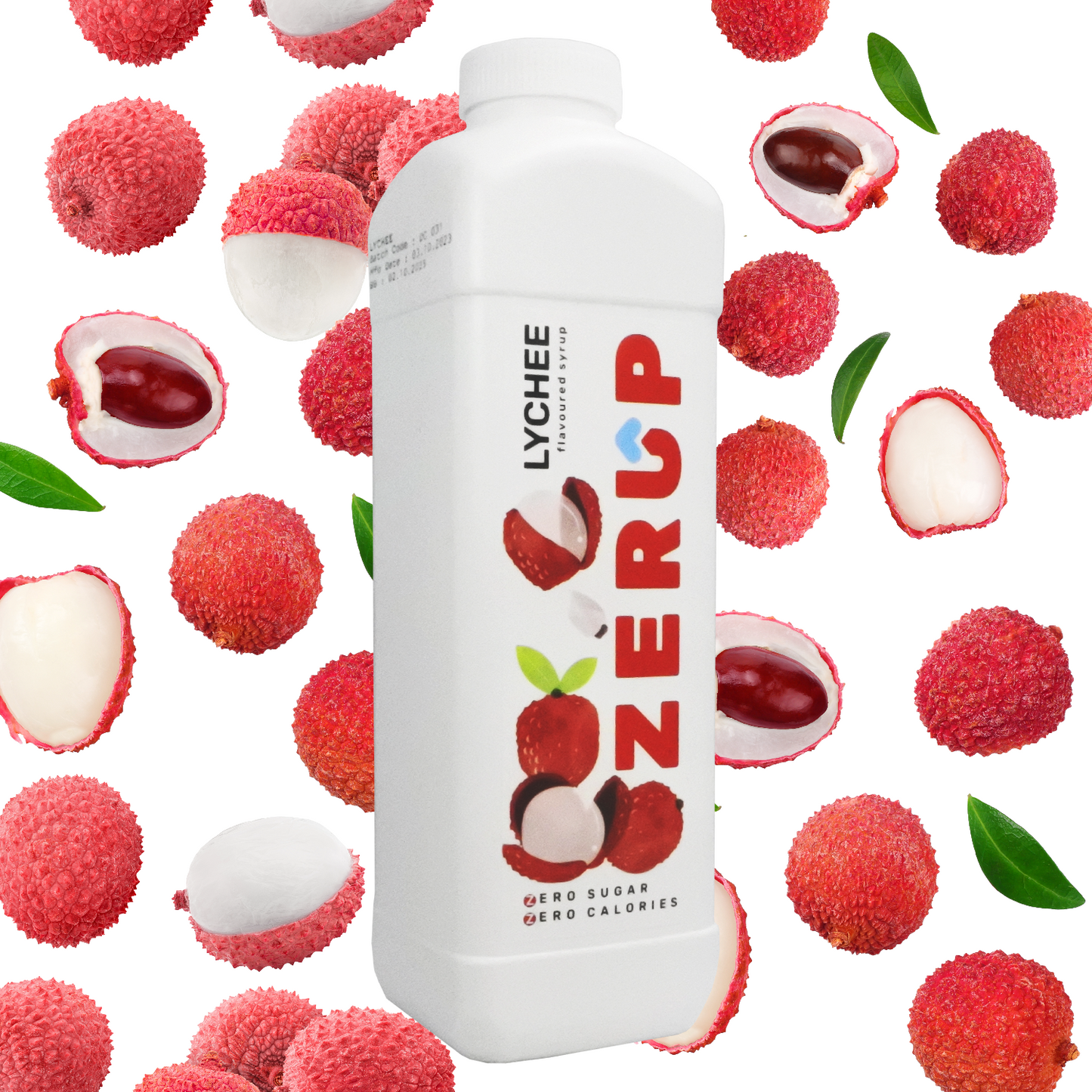 Zerup Zero Sugar Lychee Syrup 1L x 6