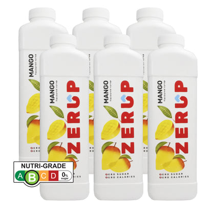 Zerup Zero Sugar Mango Syrup 1L x 6