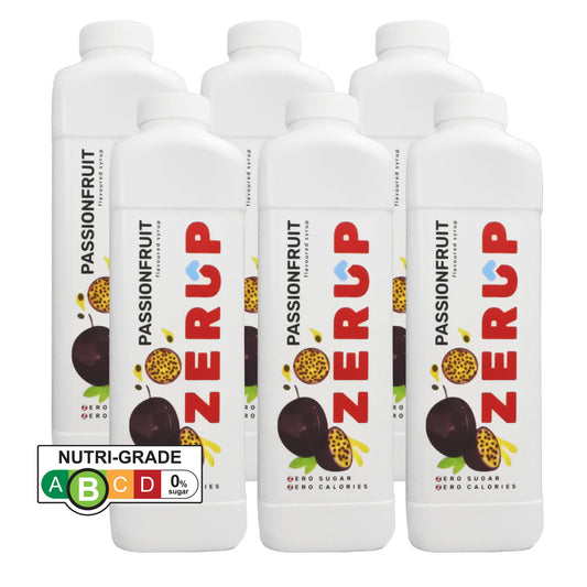 Zerup Zero Sugar Passionfruit Syrup 1L x 6