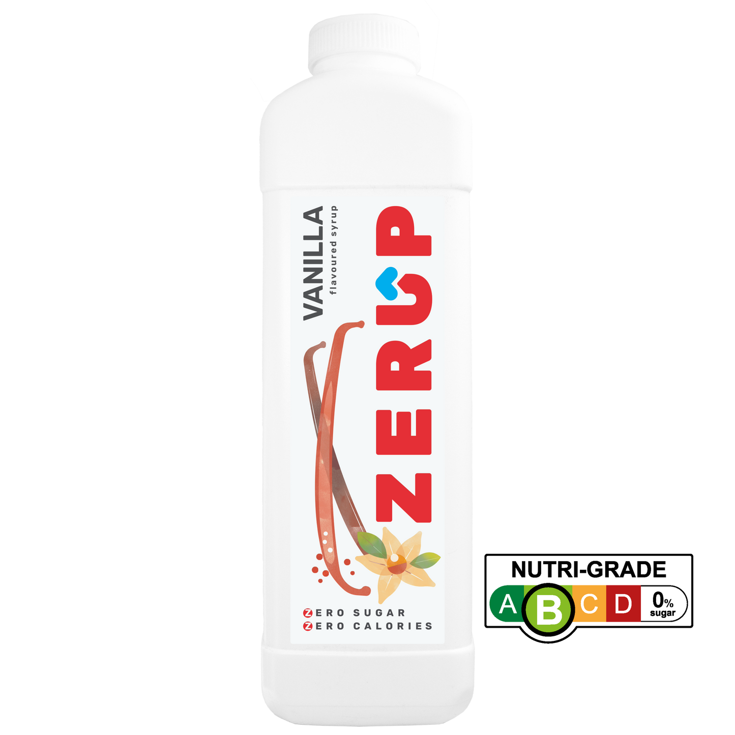 Zerup Zero Sugar Vanilla Syrup 1L