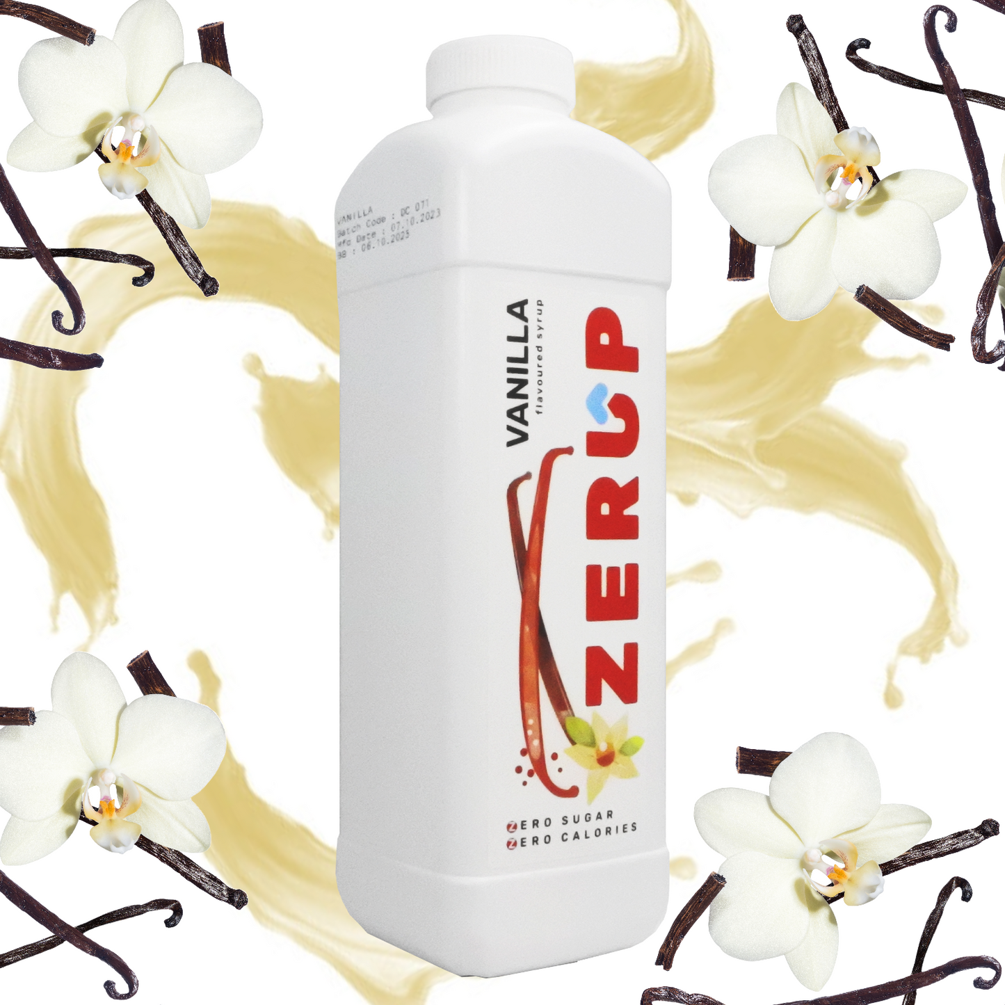 Zerup Zero Sugar Vanilla Syrup 1L x 6