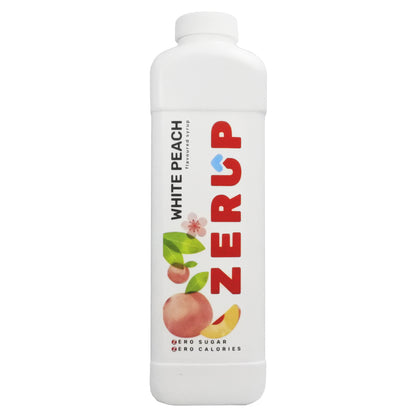 Zerup Zero Sugar White Peach Syrup 1L x 6