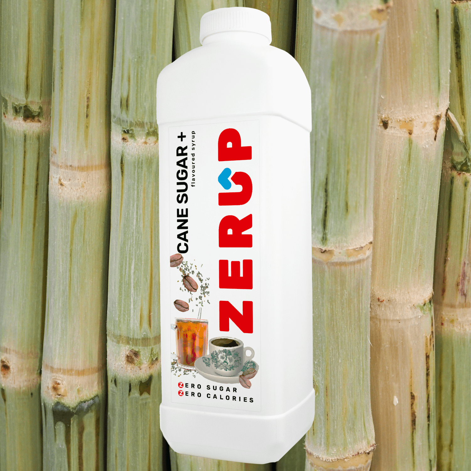 Zerup Zero Sugar Cane Sugar + Syrup 1L - zerup