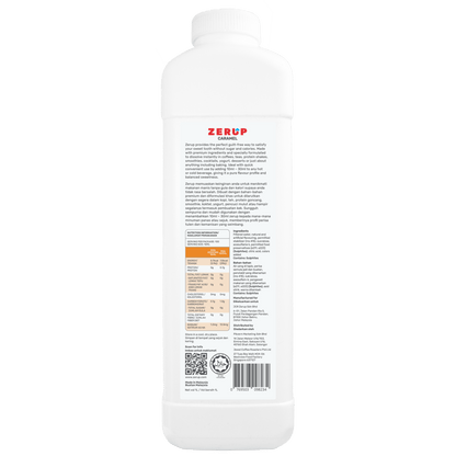 Zerup Zero Sugar Caramel Syrup 1L - zerup