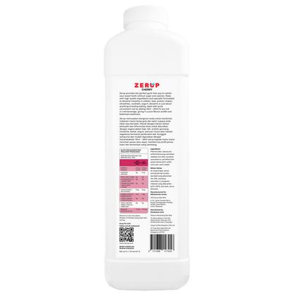 Zerup Zero Sugar Cherry Syrup 1L - zerup
