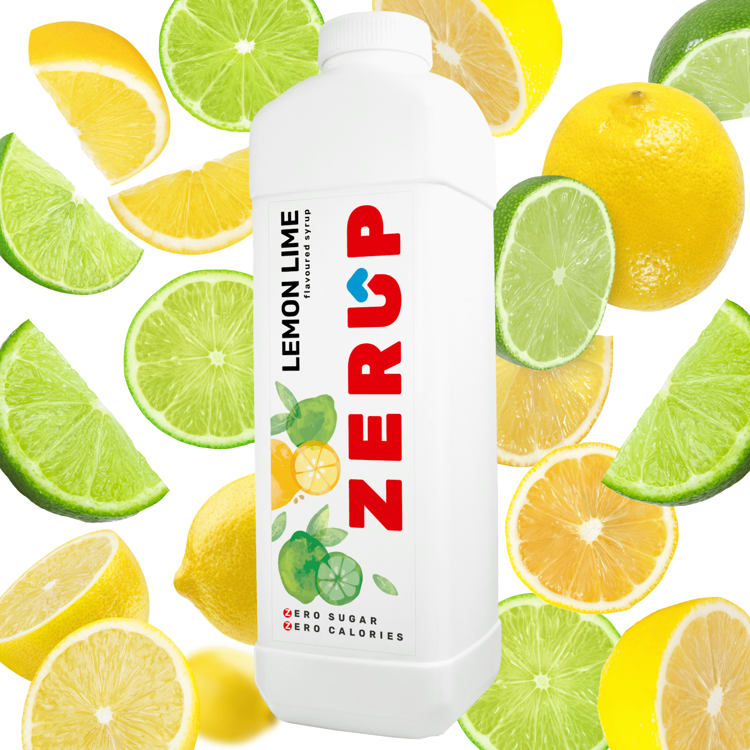 Zerup Zero Sugar Lemon Lime Syrup 1L - zerup