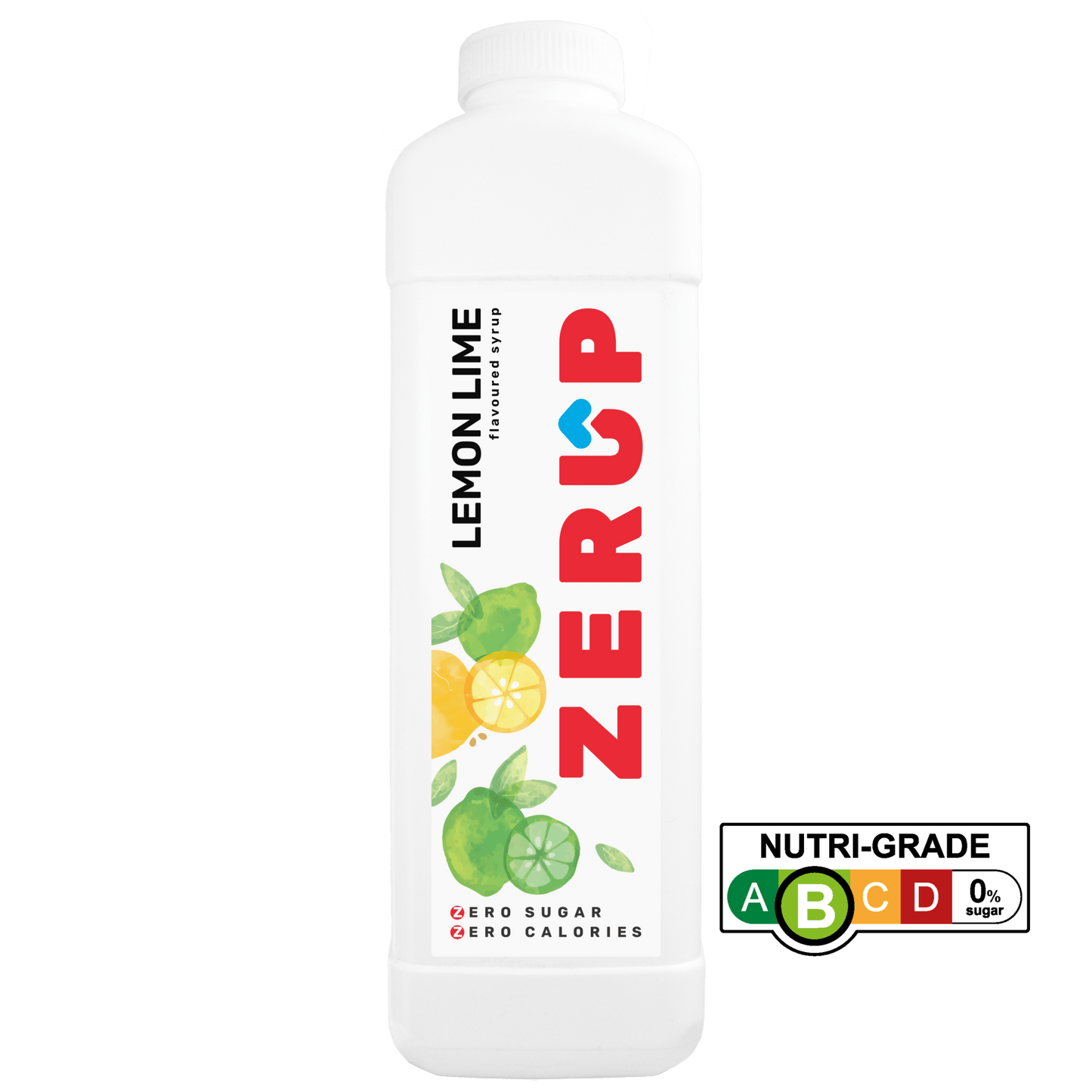 Zerup Zero Sugar Lemon Lime Syrup 1L - zerup