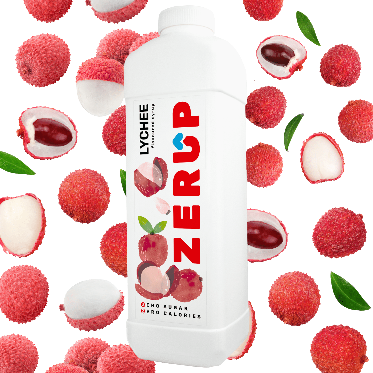 Zerup Zero Sugar Lychee Syrup 1L - zerup