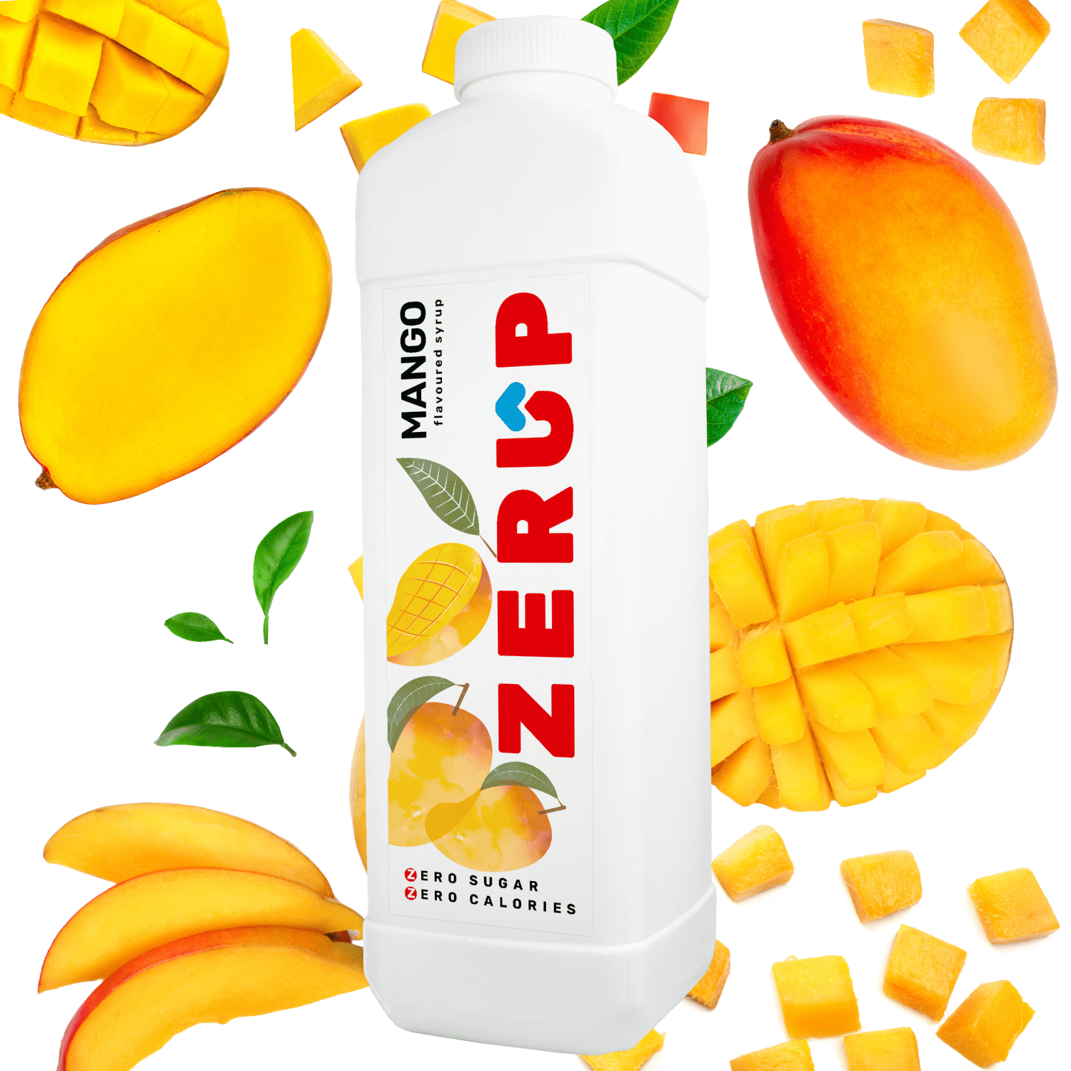 Zerup Zero Sugar Mango Syrup 1L - zerup
