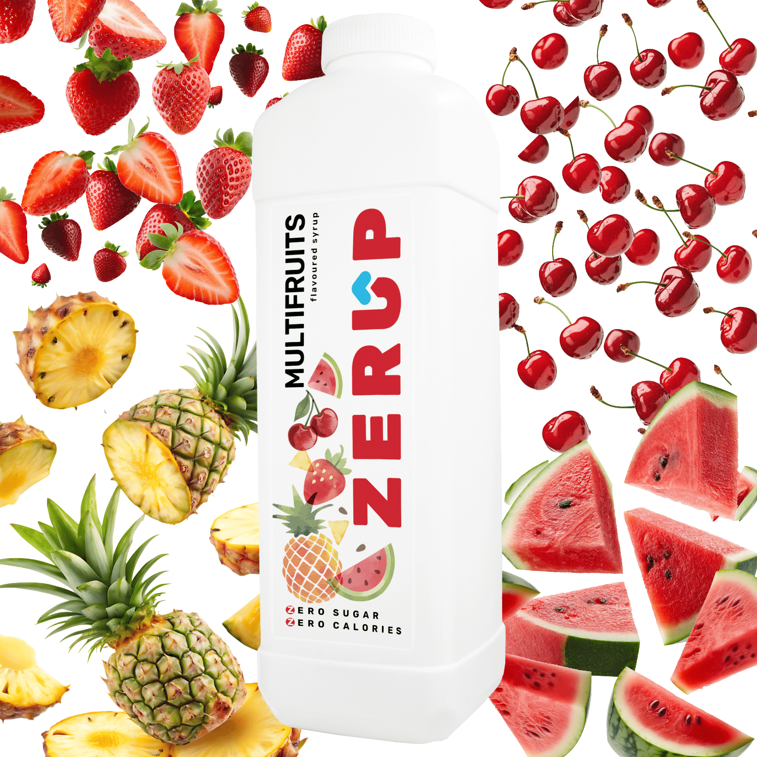 Zerup Zero Sugar Multifruits Syrup 1L - zerup