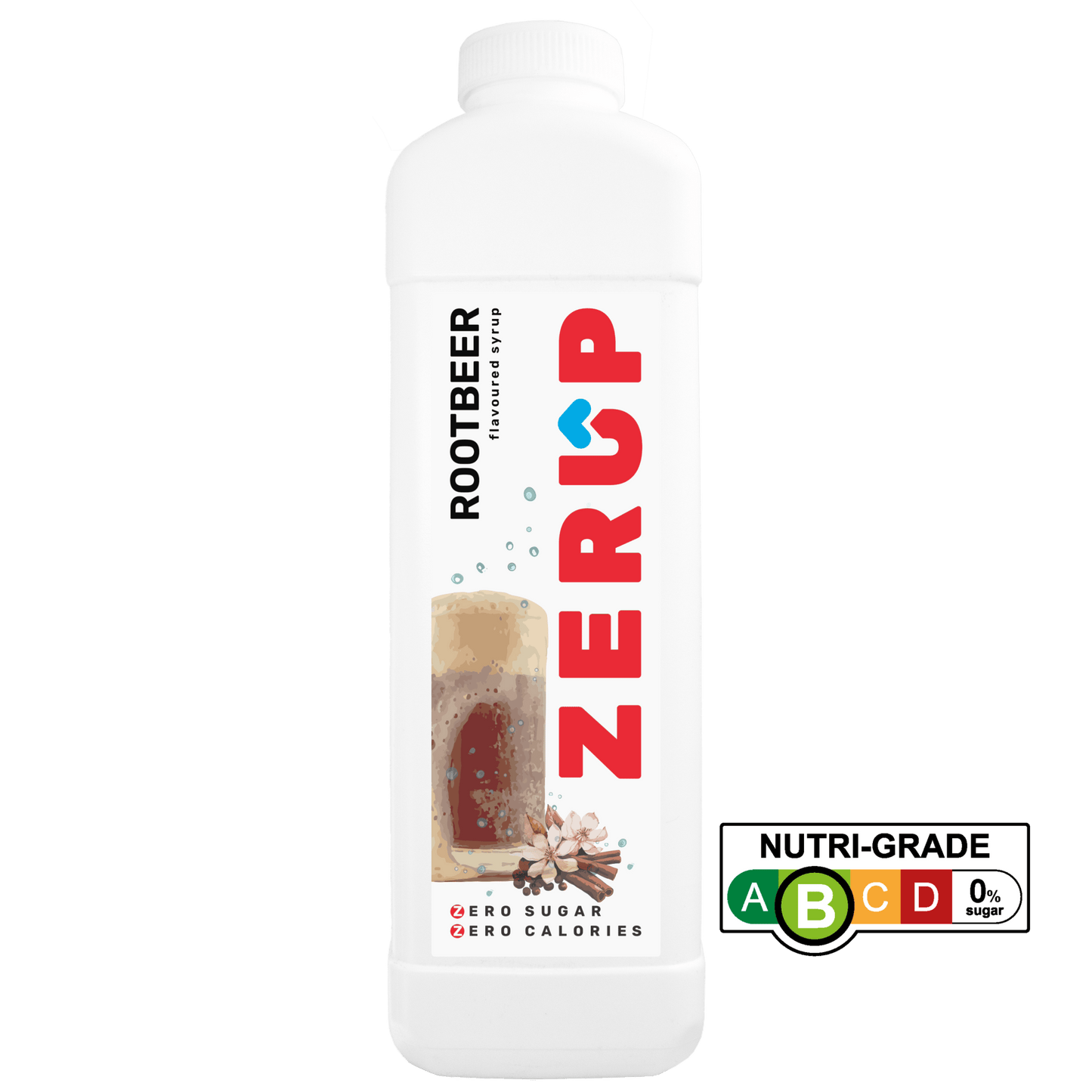 Zerup Zero Sugar Rootbeer Syrup 1L - zerup