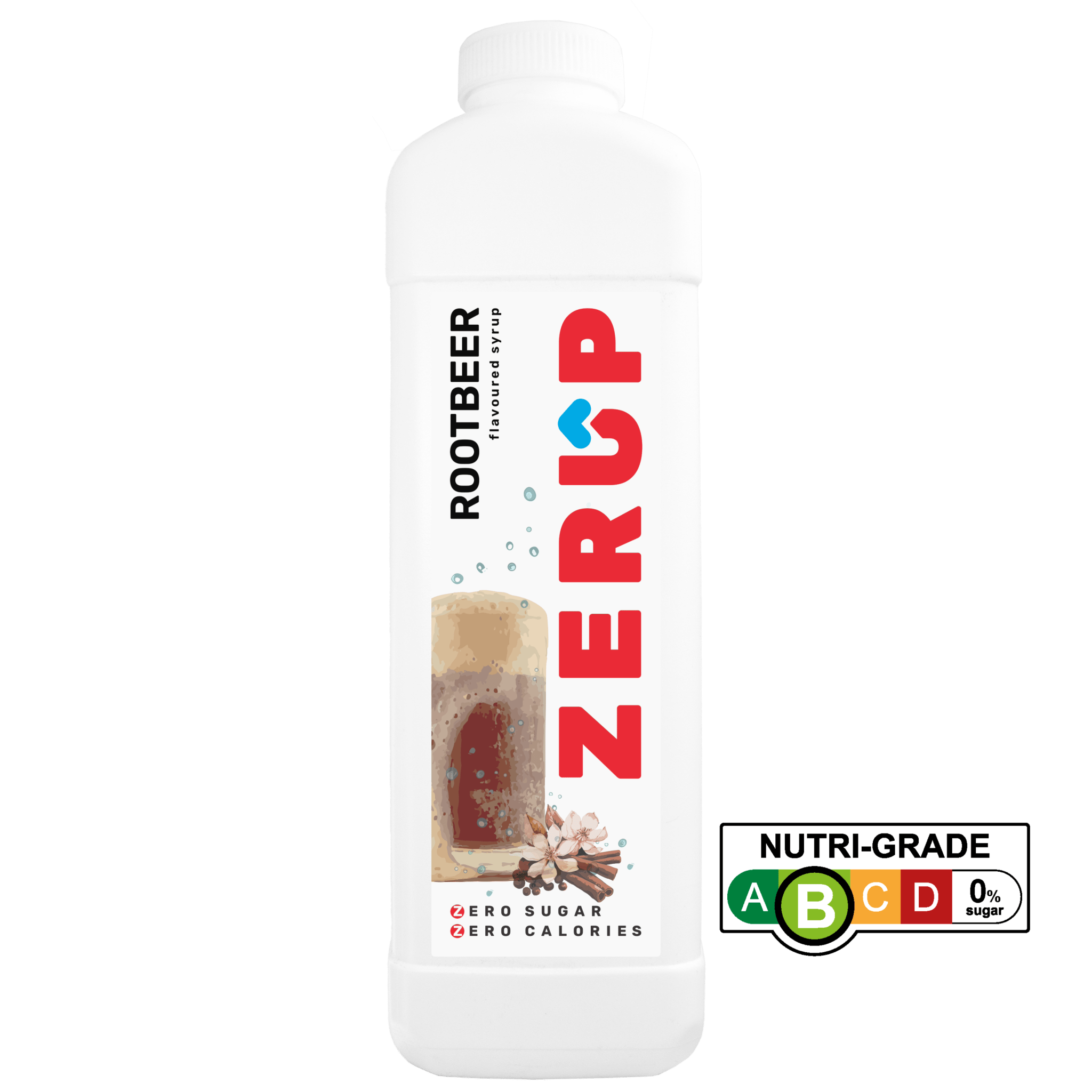 Zerup Zero Sugar Rootbeer Syrup 1L - zerup