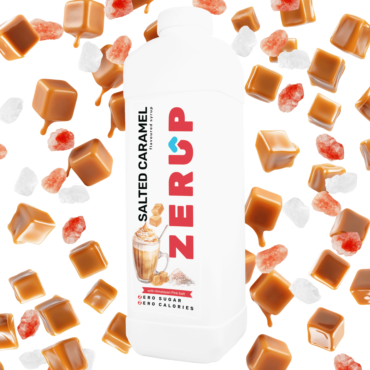 Zerup Zero Sugar Salted Caramel Syrup 1L - zerup
