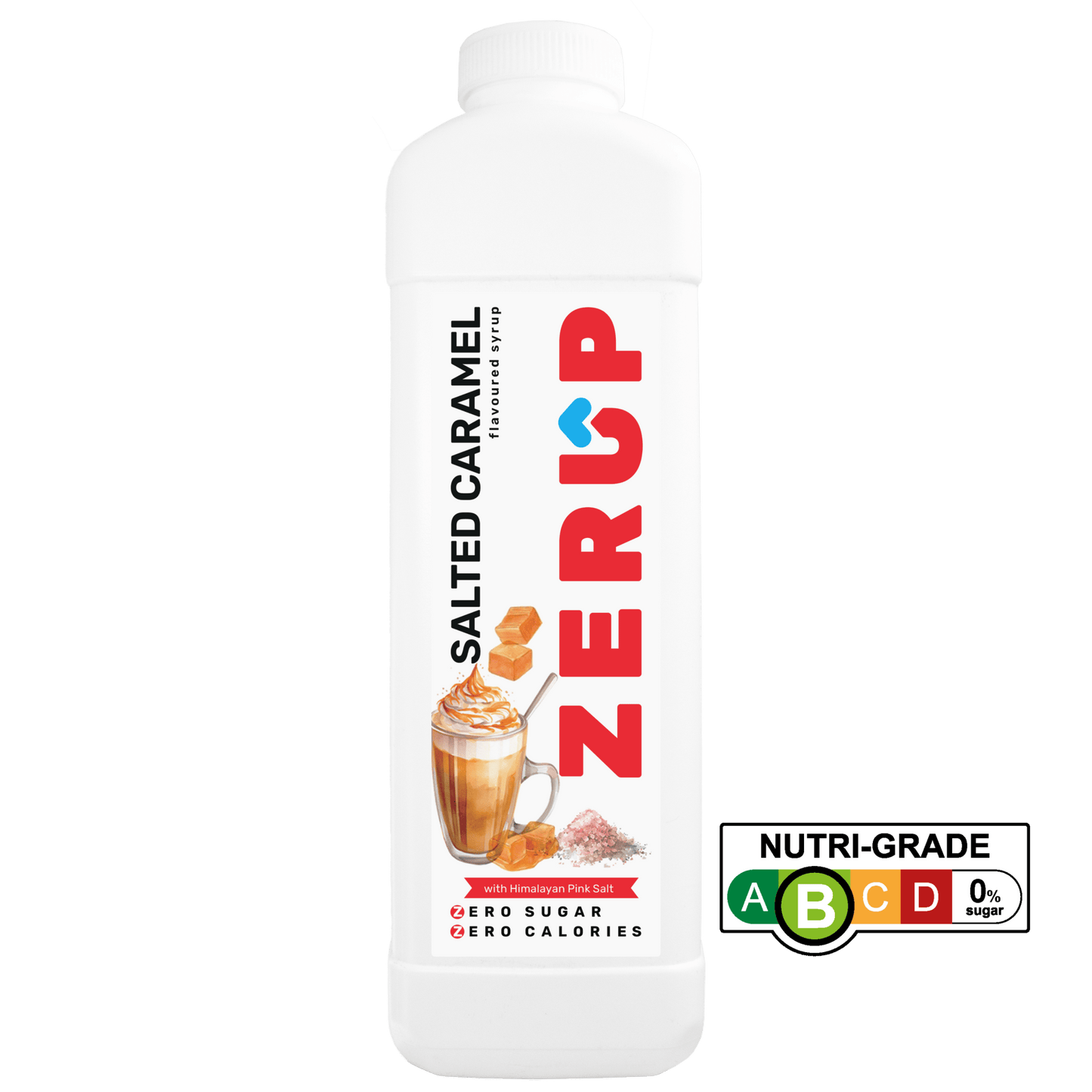 Zerup Zero Sugar Salted Caramel Syrup 1L - zerup