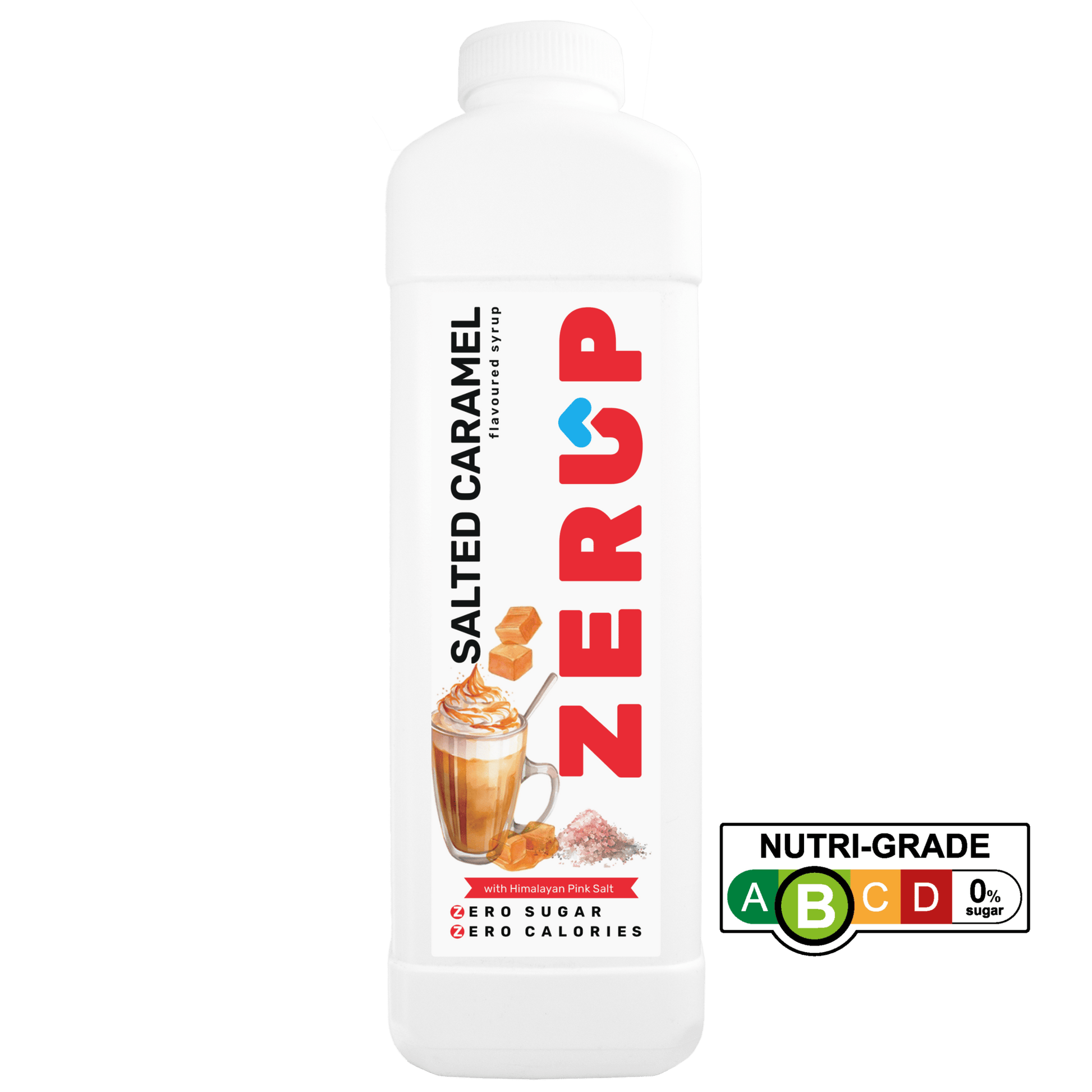 Zerup Zero Sugar Salted Caramel Syrup 1L - zerup