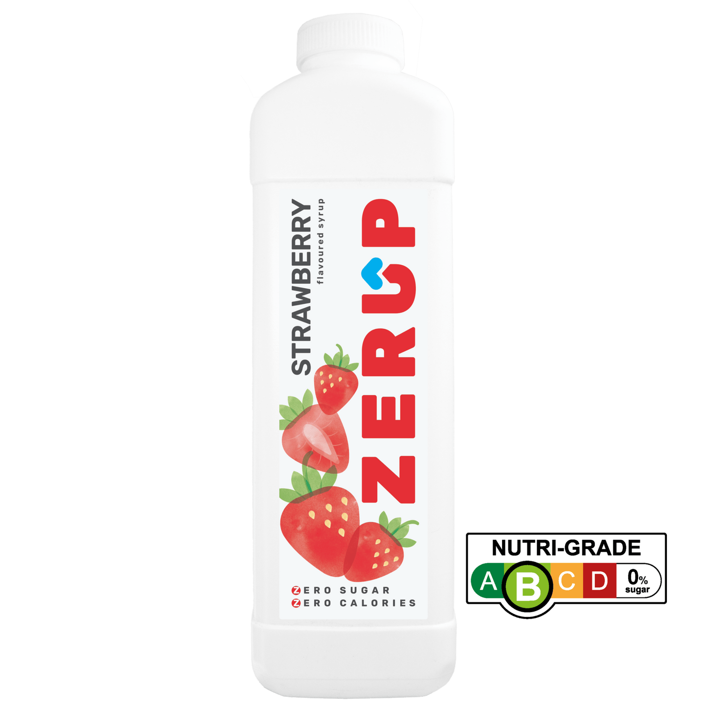 Zerup Zero Sugar Strawberry Syrup 1L - zerup