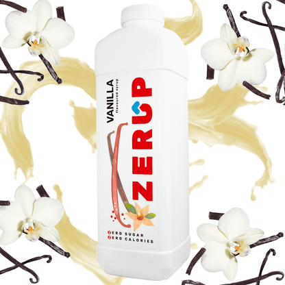 Zerup Zero Sugar Vanilla Syrup 1L - zerup