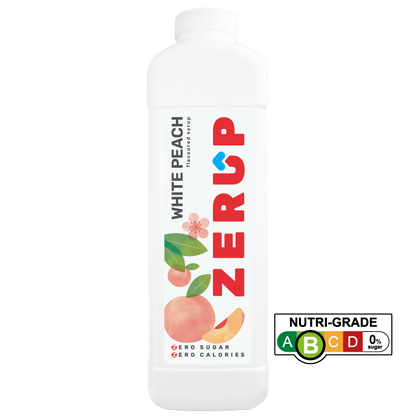 Zerup Zero Sugar White Peach Syrup 1L - zerup