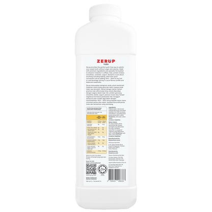 Zerup Zero Sugar Yuzu Syrup 1L - zerup